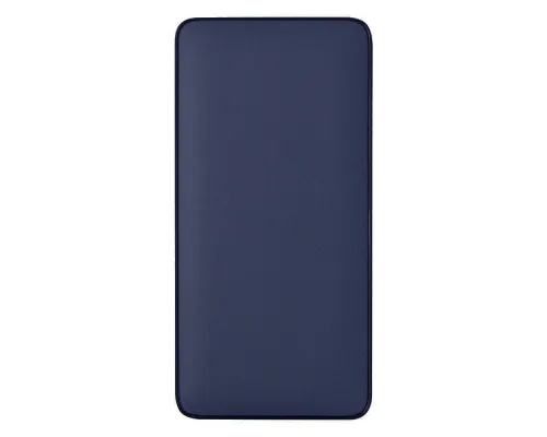 Внешний аккумулятор (powerbank) «WeCharge Velvet», 10 000 mAH, 5V -2A , c цифровым дисплеем для контроля заряда, темно-синий