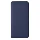 Внешний аккумулятор (powerbank) «WeCharge Velvet», 10 000 mAH, 5V -2A , c цифровым дисплеем для контроля заряда, темно-синий