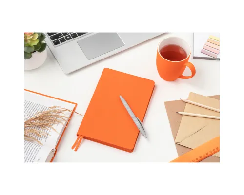 Ежедневник Flexy Sand А5, оранжевый, недатированный, в гибкой обложке