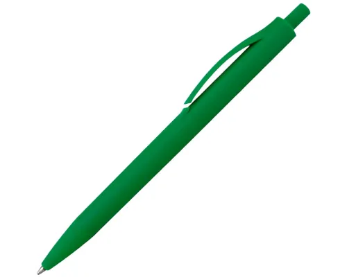 Ручка шариковая IGLA SOFT, пластиковая, софт-тач, зеленая