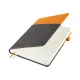 Ежедневник Smart Porta Nuba Latte А5, серый/оранжевый, недатированный, в твердой обложке