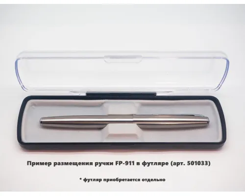 Ручка перьевая, металлическая, серебристая, CARRERA