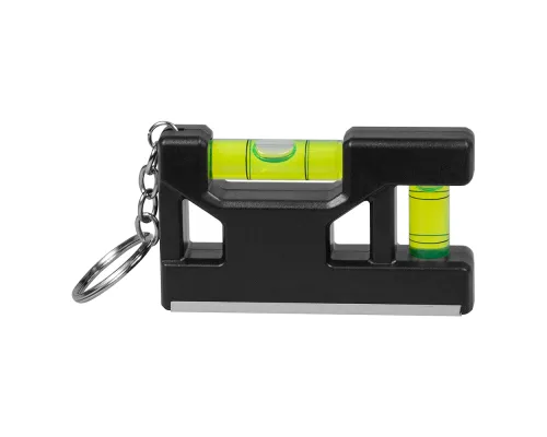 Брелок уровень Tools Pocket level, пластиковый, черный
