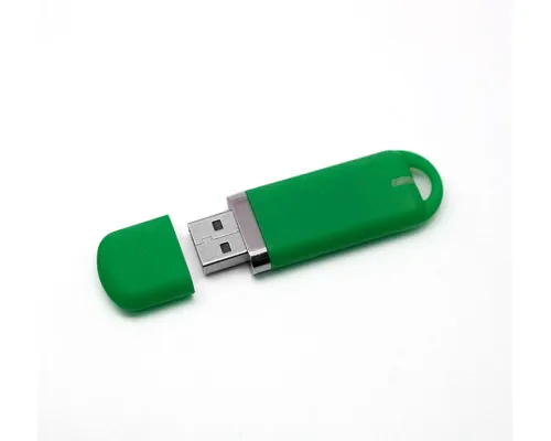 Флеш накопитель USB 2.0 Memo 32GB, пластик Софт Тач, зеленый/зеленый Флеш накопитель USB 2.0 Memo 32GB, пластик Софт Тач, зеленый/зеленый