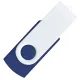 Флеш накопитель USB 2.0 Twister Сolor Mix 16GB, пластик Софт Тач/металл, темно-синий/белый