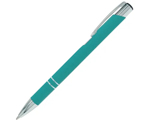 Ручка шариковая Legend Soft Touch, бирюзовая Ручка шариковая Legend Soft Touch, бирюзовая