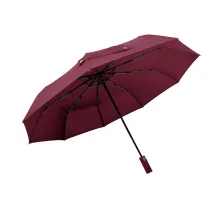 Зонт складной автоматический,  Forest Lotus, диаметр 117 см, 9 панелей, в подарочной коробке, бордовый