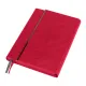 Ежедневник Alfa Bird Petrus A5, красный, недатированный, в твердой обложке с металлическим элементом