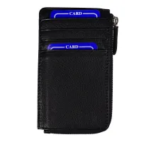 Универсальный футляр для кредитных карт и монет/картхолдер Leather Life из нат. кожи, черный