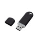 Флеш накопитель USB 2.0 Memo 32GB, пластик Софт Тач, черный/черный