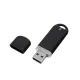 Флеш накопитель USB 2.0 Memo 32GB, пластик Софт Тач, черный/черный