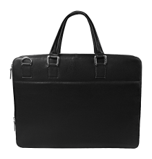 Портфель для ноутбука Stanford Leather из натуральной кожи,  черный