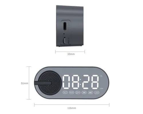 Колонка беспроводная MyTone Sound Clock Print Sample 