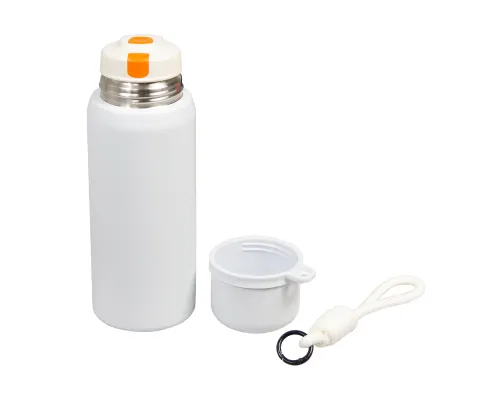 Термос вакуумный стальной La Vie с ремувкой  двухстеночный 500 мл матовый в подарочной упаковке, белый