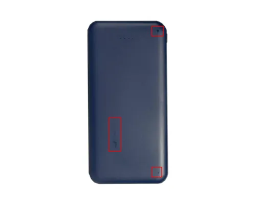 Внешний аккумулятор (powerbank) «Amper», 10 000 mAH, 5V 2.0 A, темно-синий