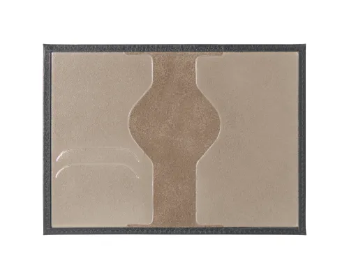 Обложка для паспорта Leather Sky Flotter Trend из натуральной кожи, темно-серая 402C