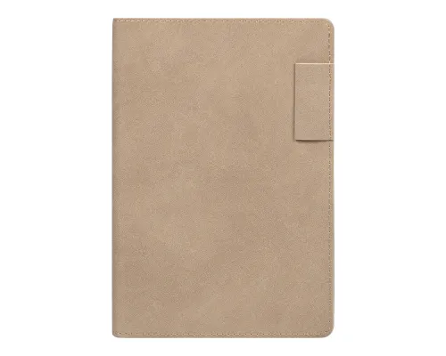 Ежедневник Flexy Tenero Suede A5, бежевый, недатированный, в гибкой обложке с петлей для ручки