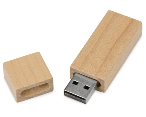 Флеш накопитель USB 2.0 Maple Square 16GB, клен, дерево/дерево