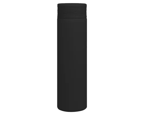 Термос Balance вакуумный стальной, 500 мл, пластиковая крышка, черный, матовый