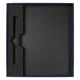 Коробка подарочная, размер 203*220*30 мм, Solution Gift Linen для ежедневника и ручки, темно-синяя
