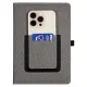 Ежедневник Smart Wallet Cambric A5, серый, недатированный, в твердой обложке с поролоном