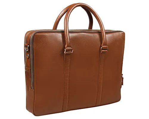 Портфель для ноутбука Vancouver Buffalino Leather из натуральной кожи, коричневый Портфель для ноутбука Vancouver Buffalino Leather из натуральной кожи, коричневый