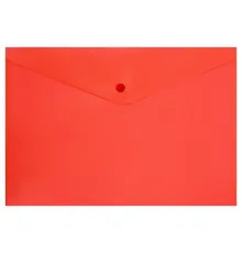 Папка-конверт Workmate А4 с кнопкой, плотность 180 мкр, красный