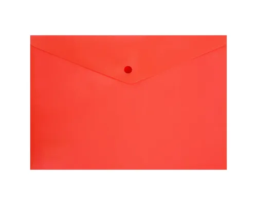 Папка-конверт Workmate А4 с кнопкой, плотность 180 мкр, красный