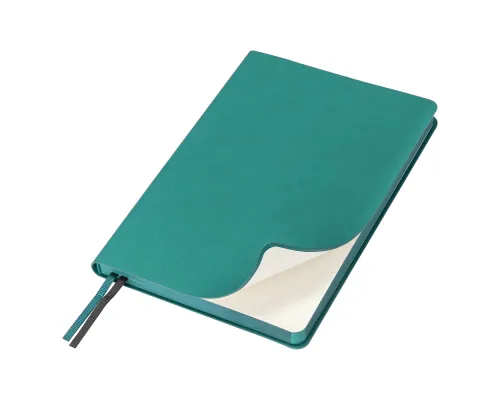 Ежедневник Flexy Soft Touch Latte А5, бирюзовый, недатированный, в гибкой обложке