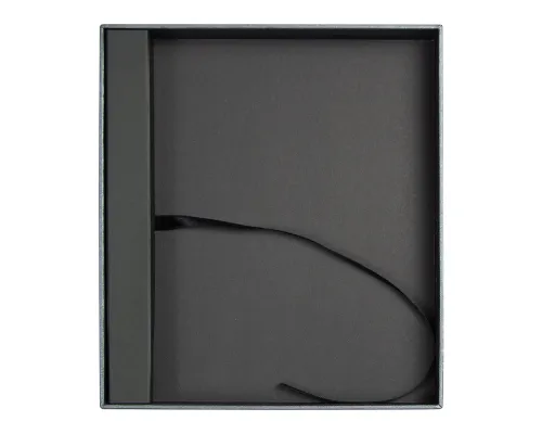 Коробка подарочная, антрацит, Solution Superior, размер 24*21,2*4 см, под ежедневник в суперобложке