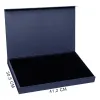 Подарочная коробка, размер 41,2*30,5*4,3 см, Solution Prestige Skyline Fabrique с магнитным клапаном, темно-синяя, с черным ложементом