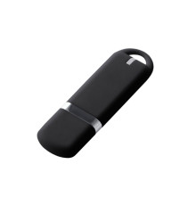 Флеш накопитель USB 2.0 Memo 32GB, пластик Софт Тач, черный/черный
