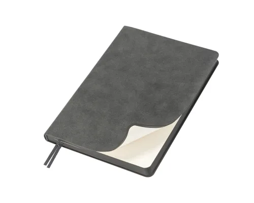 Ежедневник Flexy Nuba B6, темно-серый, недатированный, в гибкой обложке