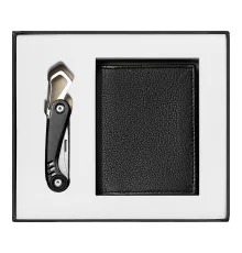 Набор подарочный Solution Superior Duo (брелок-карабин Tools Impact, футляр для кредитных карт Leather Land)