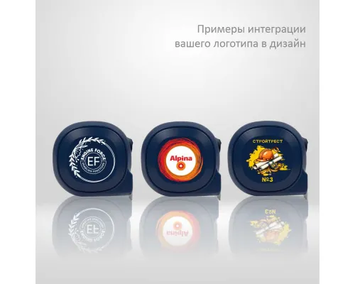 Рулетка Tools  Carpenter 3 метра, пластиковая, с ремешком, темно-синяя