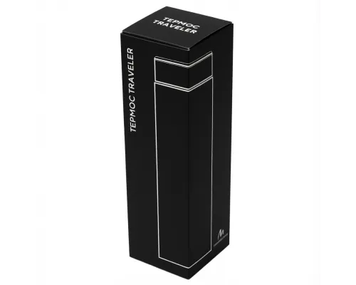 Термос Traveler вакуумный, стальной, 500 мл, матовый, черный