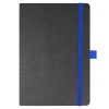 Блокнот Flexy Forest Urban Soft leather  А5, недатированный, с резинкой и петлей для ручки, в гибкой обложке, черно-синий