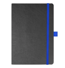 Блокнот Flexy Forest Urban Soft leather  А5, недатированный, с резинкой и петлей для ручки, в гибкой обложке, черно-синий