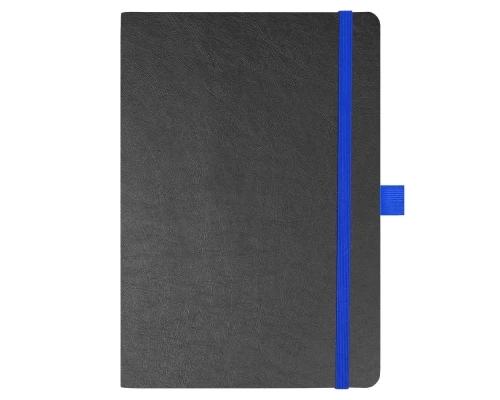 Блокнот Flexy Forest Urban Soft leather  А5, недатированный, с резинкой и петлей для ручки, в гибкой обложке, черно-синий