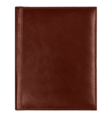 Суперобложка из натуральной кожи Universal leather размер А5+ , коричневый