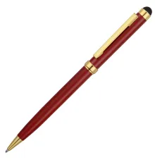 Ручка шариковая со стилусом Gold Soi Requis, металлическая, красная/золотистая