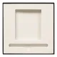 Коробка подарочная, размер 18*18*2 см, Solution Superior Linen, черная,  бежевый ложемент под ручку и прямоугольный предмет