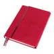 Ежедневник Alfa Bird Petrus A5, красный, недатированный, в твердой обложке с металлическим элементом