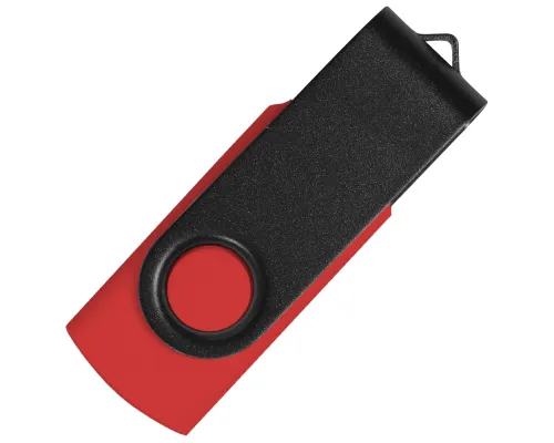 Флеш накопитель USB 2.0 Twister Сolor Mix 16GB, пластик Софт Тач/металл, красный/черный