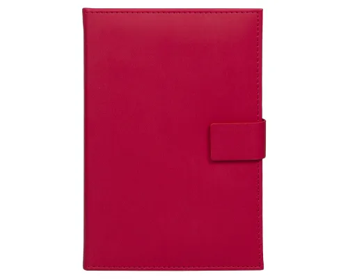 Ежедневник City Latte Pasadena Print Sample Минский завод игристых вин А5, красный, недатированный, в твердой обложке с поролоном и с магнитным клапаном