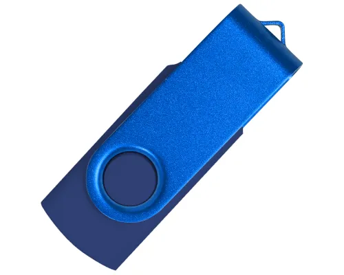 Флеш накопитель USB 2.0 Twister Сolor Mix 16GB, пластик Софт Тач/металл, темно-синий/синий