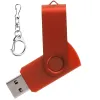 Флеш накопитель USB 2.0 Twister 16GB, пластик Софт Тач/металл, красный/красный