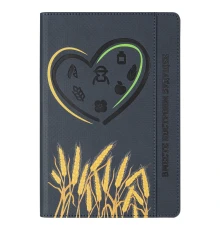 Ежедневник Flexy Smart Combi Daphne Print Sample вместе построим будущее А5, темно-синий, недатированный, в гибкой обложке