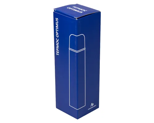 Термос вакуумный стальной Optimus  двухстеночный 500 мл, темно-синий