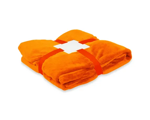 Плед мягкий флисовый Super Soft  Comfort Travel, 125*170 см, оранжевый